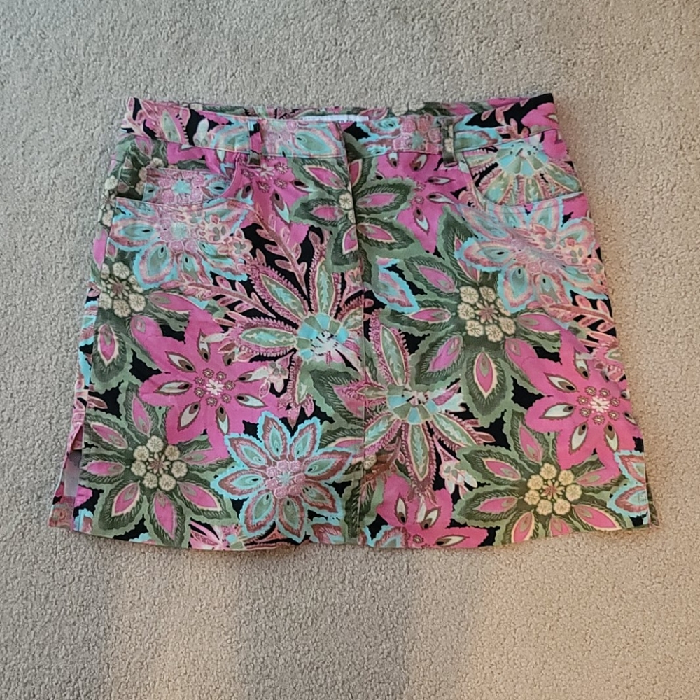 ☆ Bamboo Traders ☆ Floral Print Skort 12P